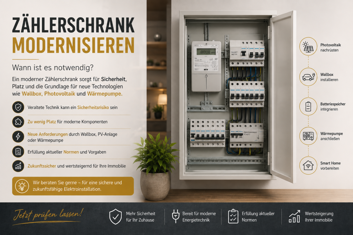 Zählerschrank modernisieren – Wann ist es notwendig?